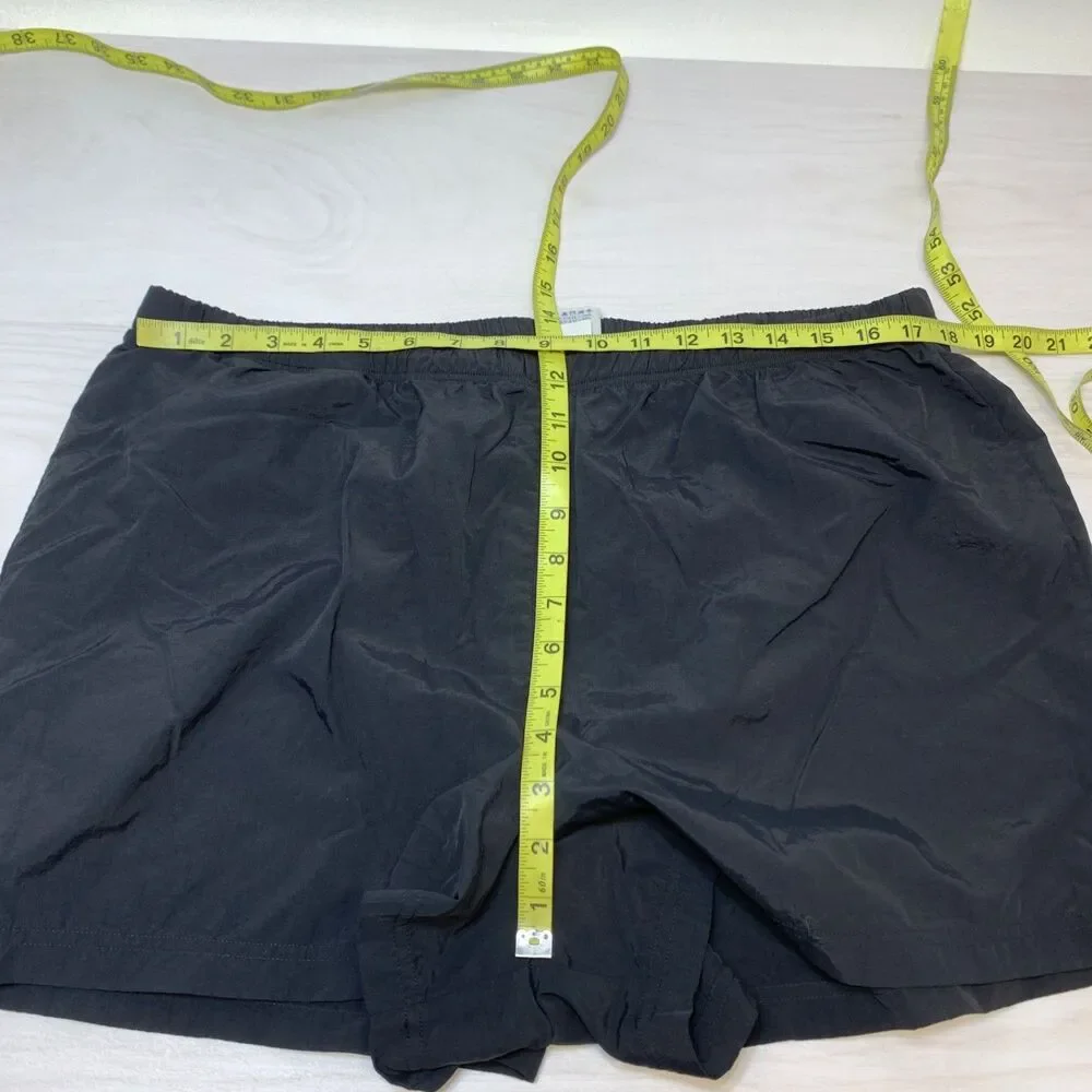 Lands End Women Black Polyester Shorts Size 18W Swim‎ Lined
